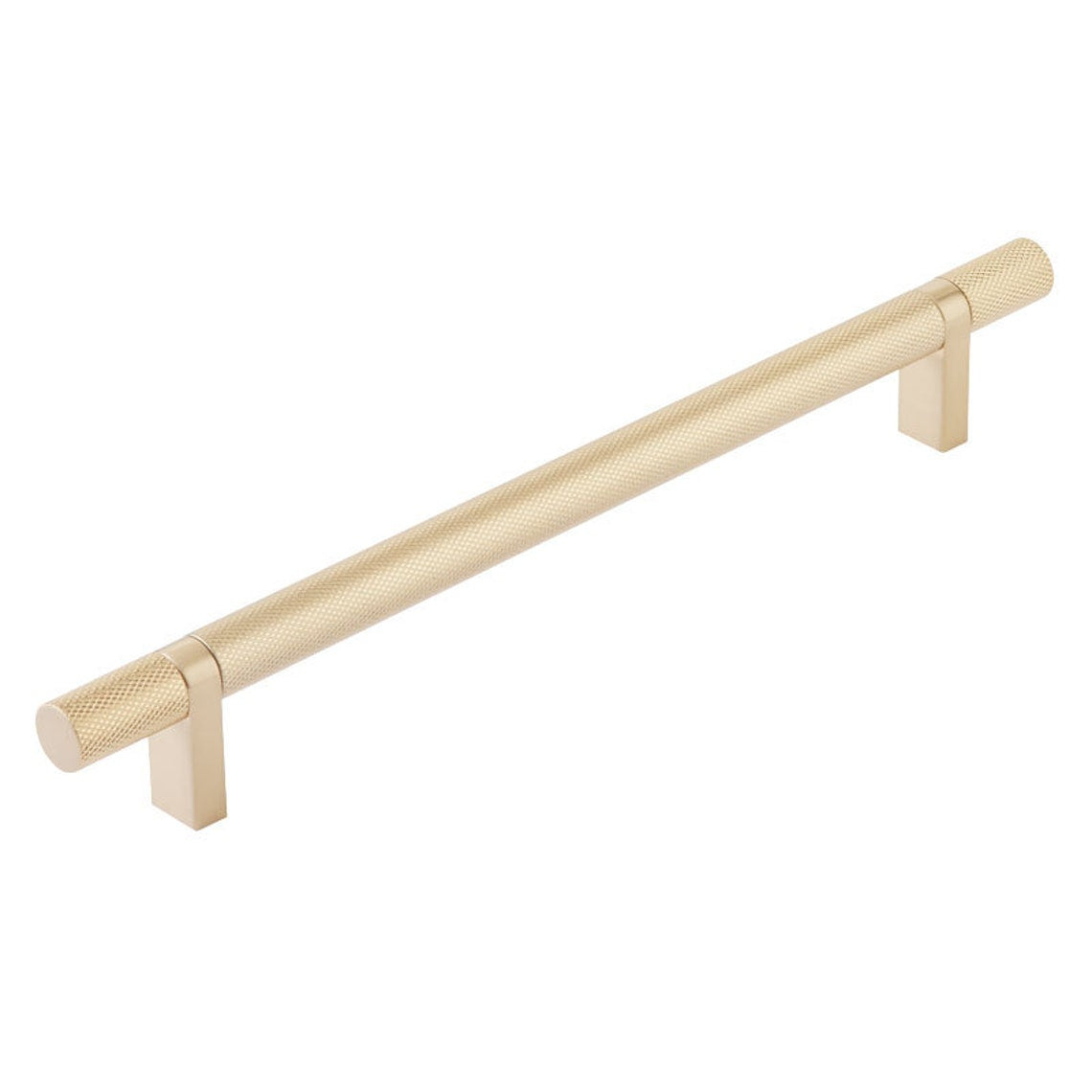 Knurled Select T-Bar Champagne Bronze Cabinet Knobs and Drawer Pulls - Industry Hardware