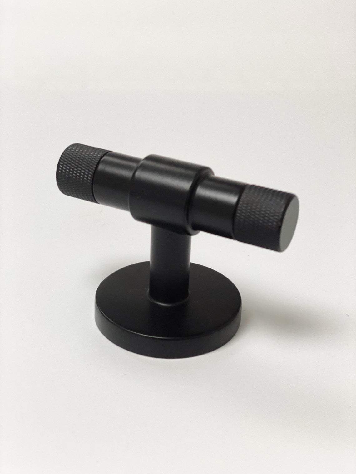Matte Black "Kava" Knurled Modern Double Wall Hook Hat Towel Hook | Hook