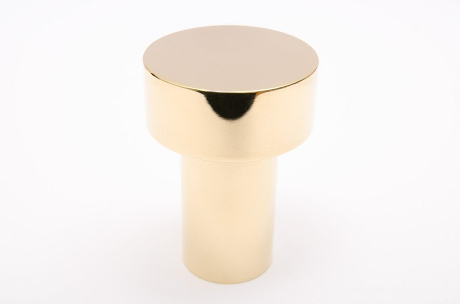 Modern "Dot" Round Wall Hook in Polished Brass | Hook