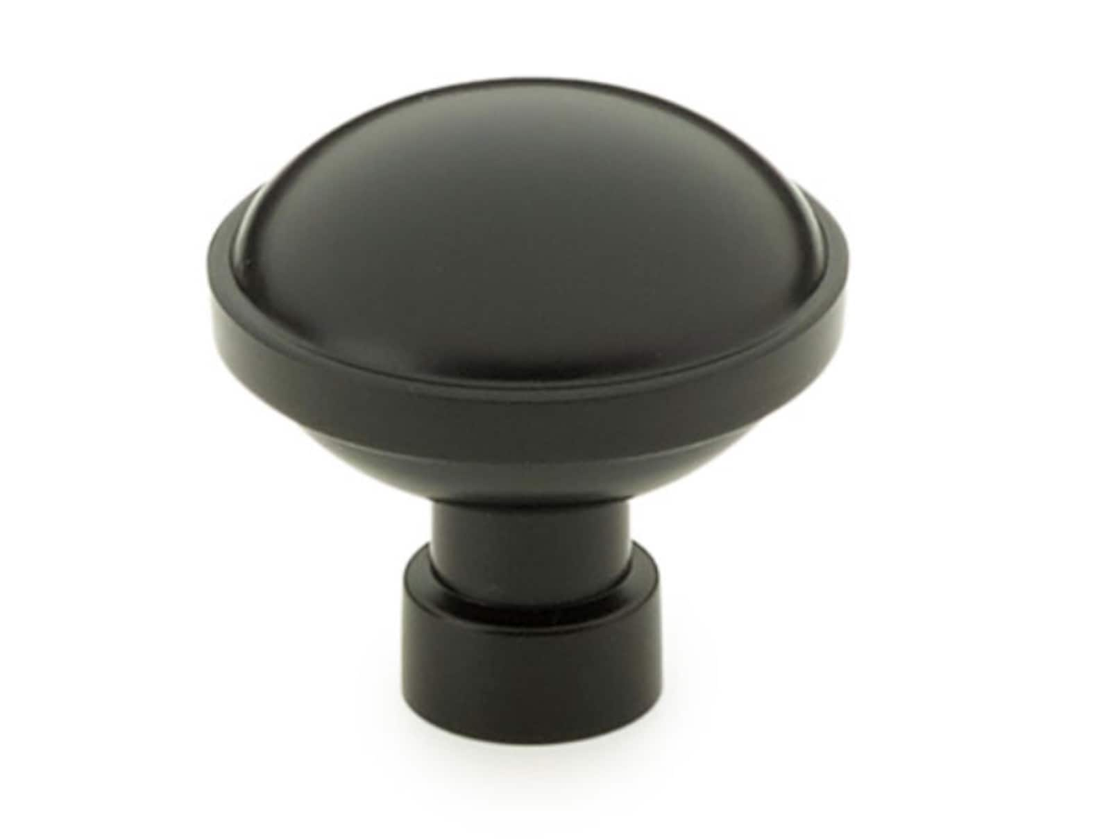 Flat Black "Industry" Cabinet Knobs and Drawer Pulls - Industry Hardware