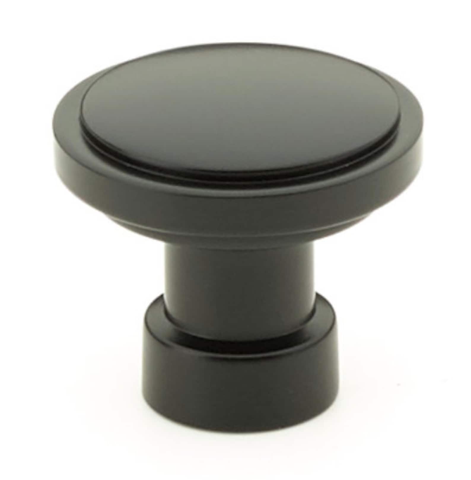 Flat Black "Industry" Cabinet Knobs and Drawer Pulls - Industry Hardware