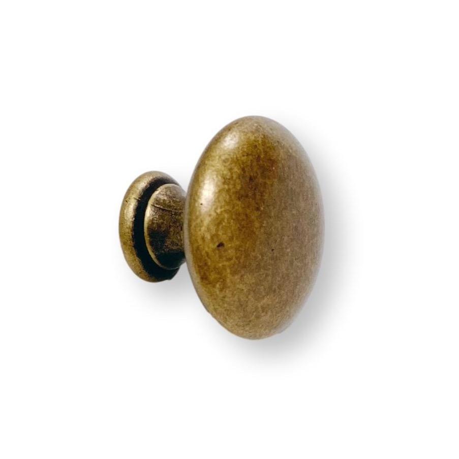 Round "Ella" Antique Bronze Round Cabinet Knob | Pulls