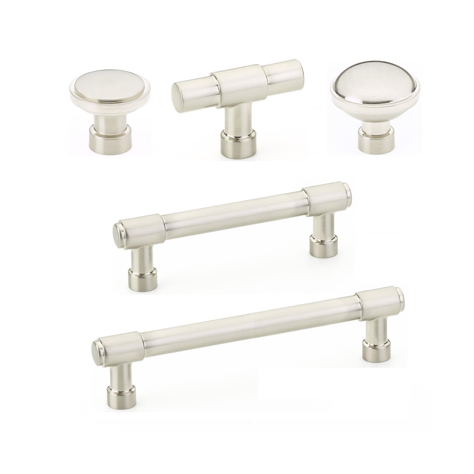 Satin Nickel "Industry" Cabinet Knobs and Drawer Pulls - Industry Hardware