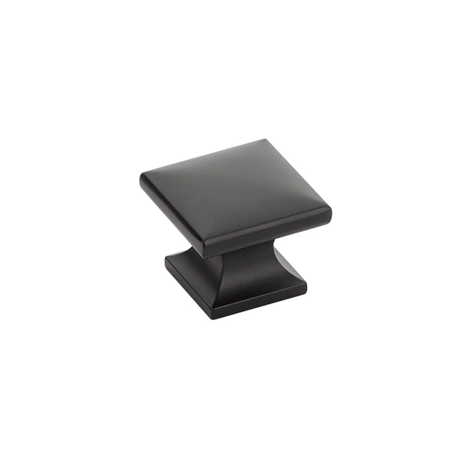 Square "Milli" Matte Black Cabinet Knobs and Drawer Pulls - Forge Hardware Studio