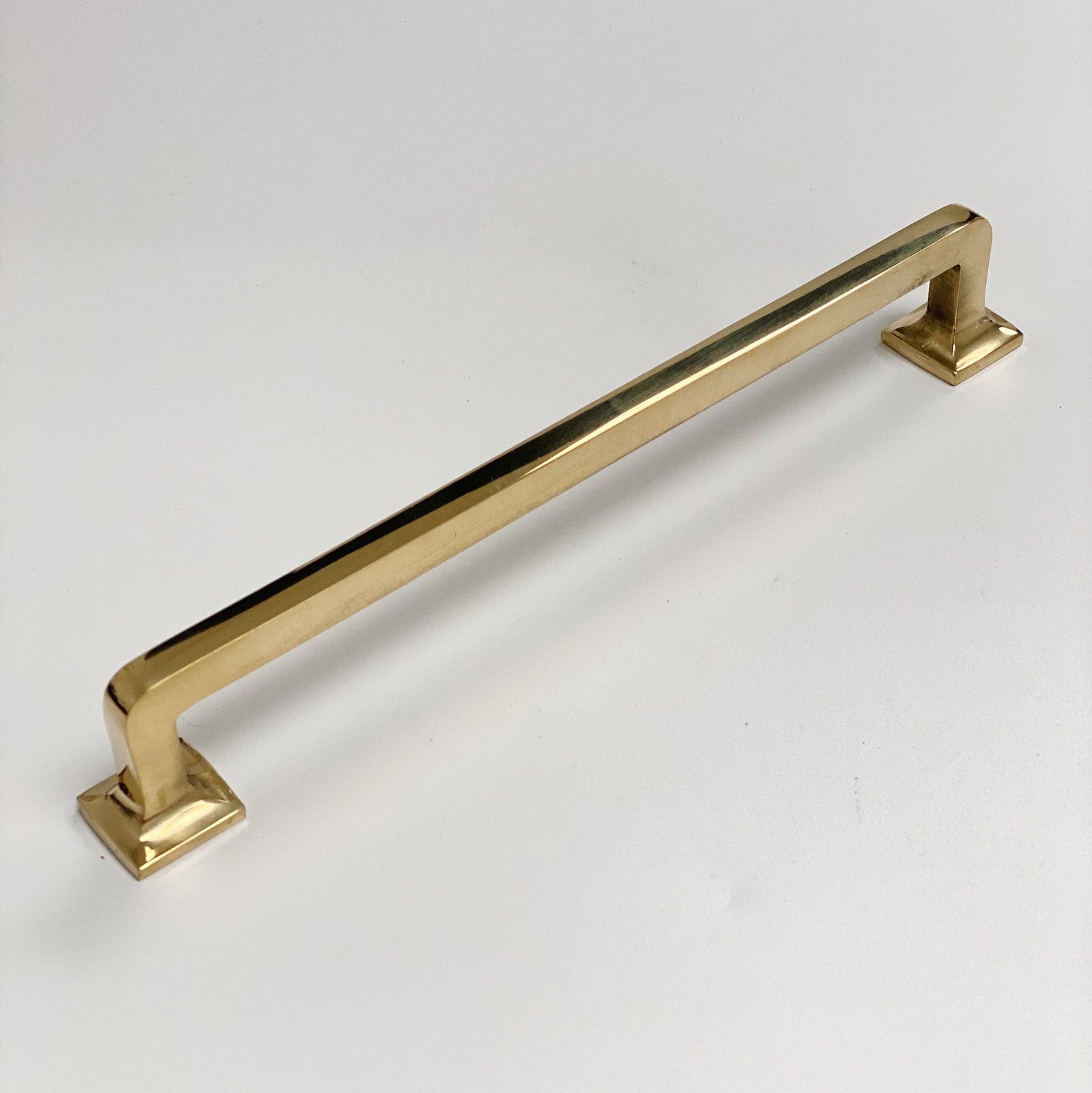 Unlacquered Brass "Eloise" Mission Style Drawer Pull | Pulls