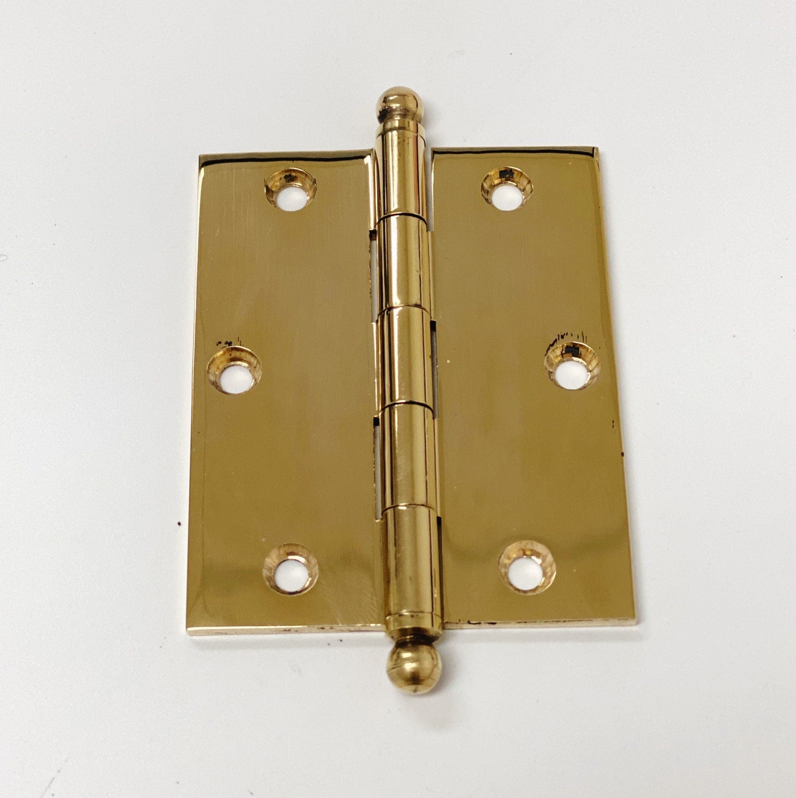 Unlacquered Brass "Eloise" Kitchen Cabinet Hinge | Pulls