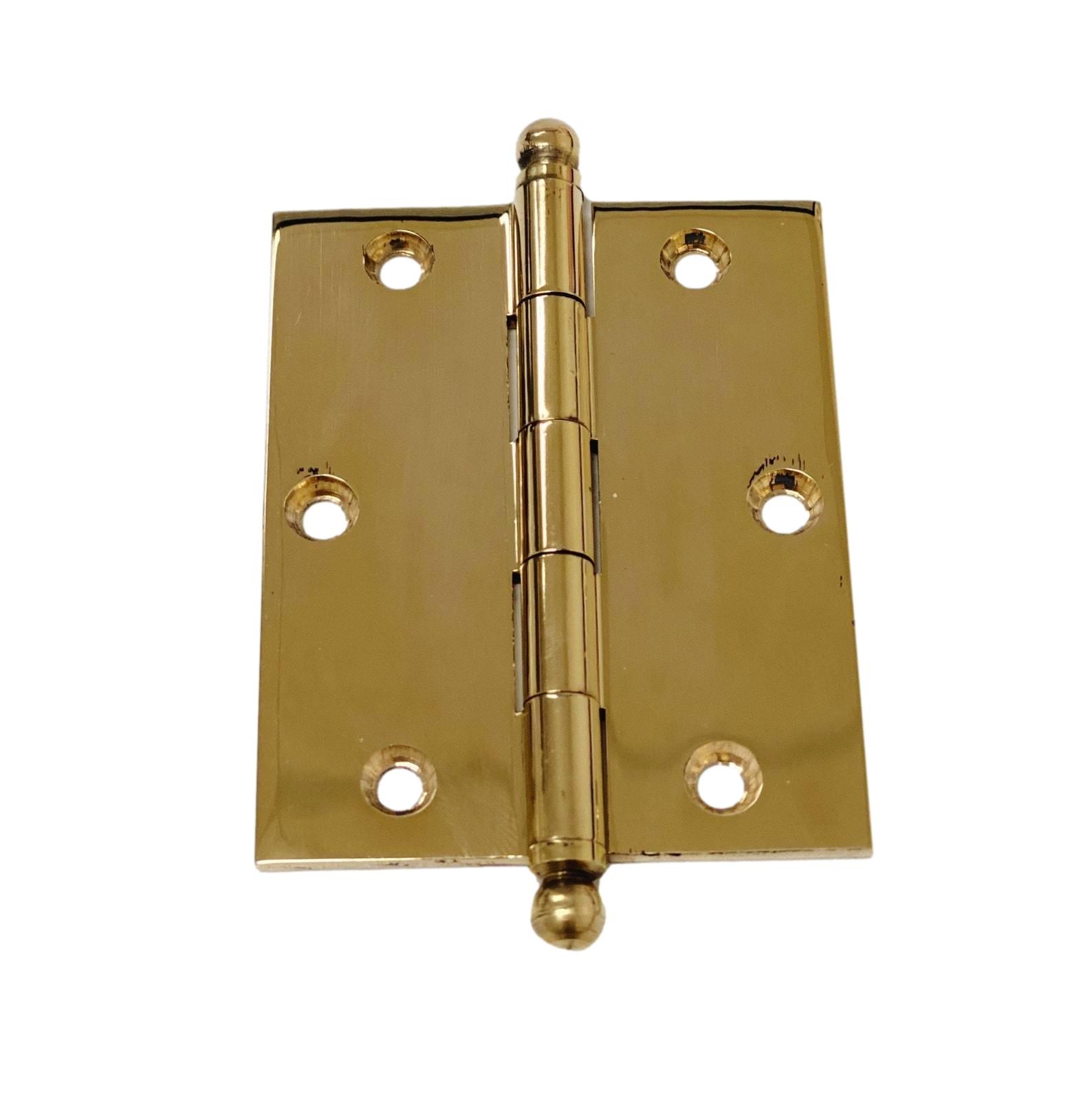 Unlacquered Brass "Eloise" Kitchen Cabinet Hinge | Pulls