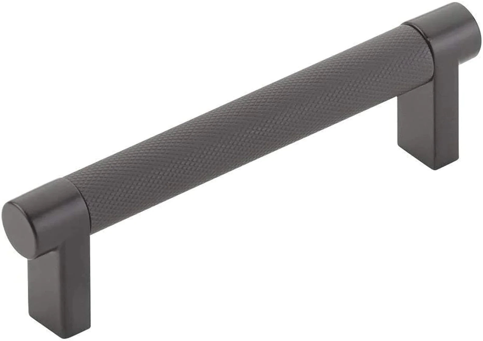 Knurled "U-Shaped" Matte Black Cabinet Knobs and Drawer Pulls - Forge Hardware Studio