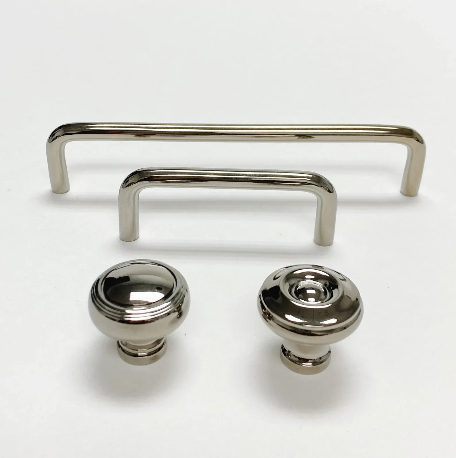 Polished Nickel "Heritage No.2" Cabinet Knobs and Wire Pulls - Industry Hardware