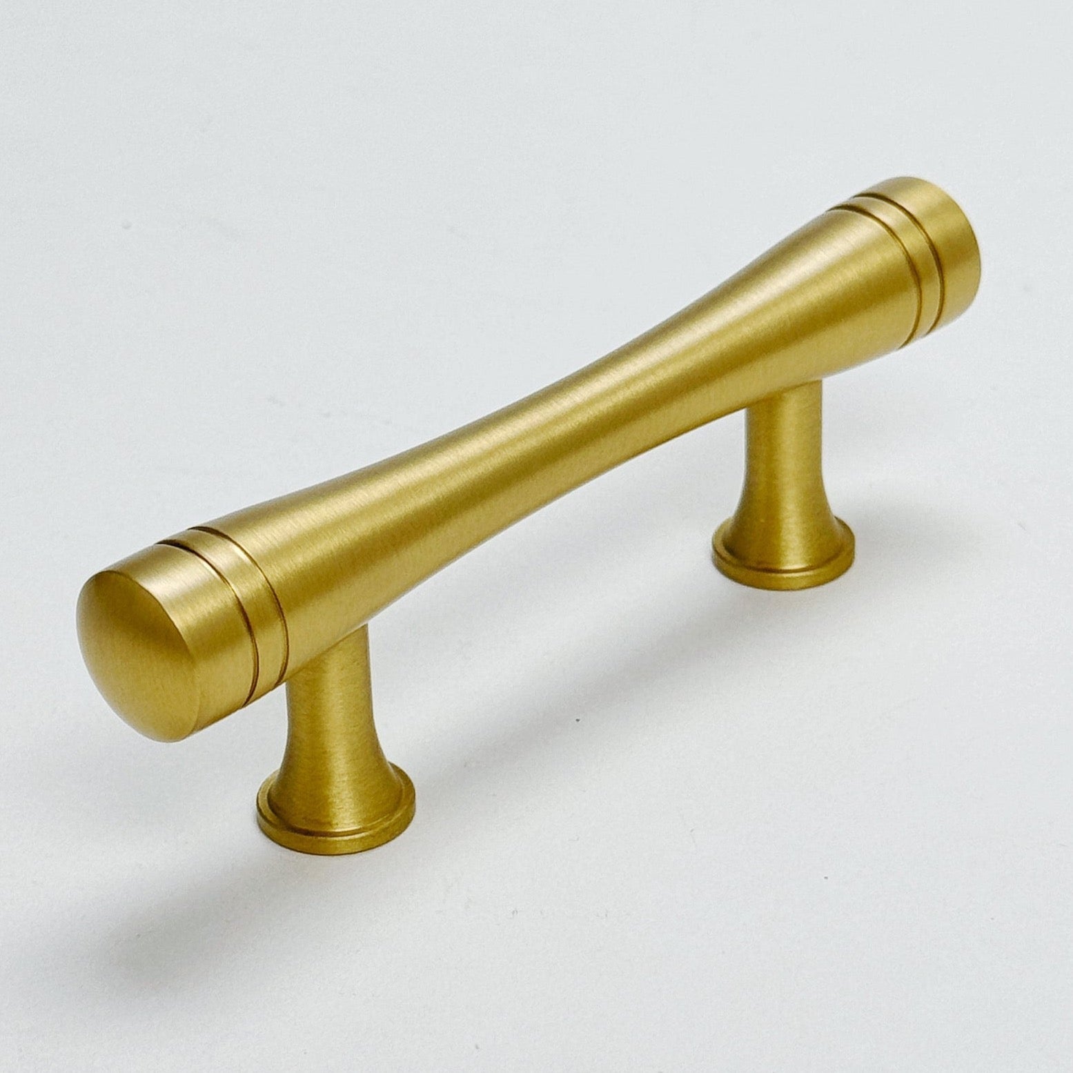 Satin Brass "Julien" Cabinet Knob and Drawer Pulls - Forge Hardware Studio