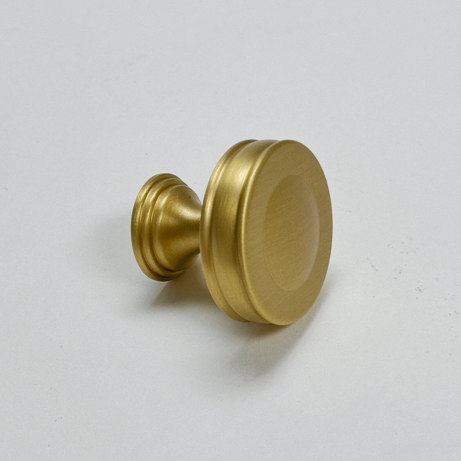 Satin Brass "Elliott" Drawer Pulls and Cabinet Knobs - Forge Hardware Studio