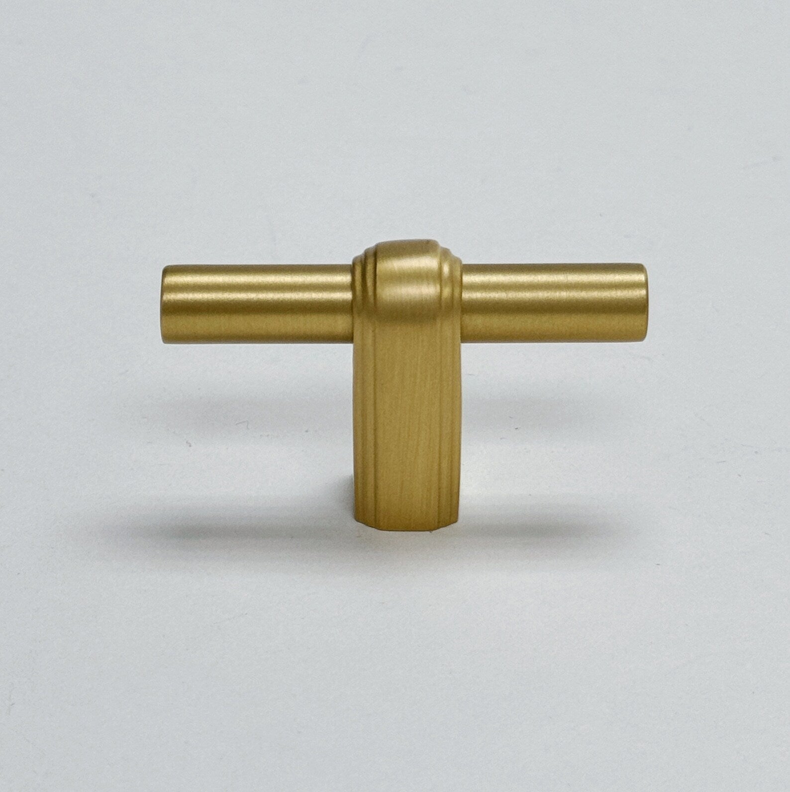 Satin Brass "Elliott" Drawer Pulls and Cabinet Knobs - Forge Hardware Studio