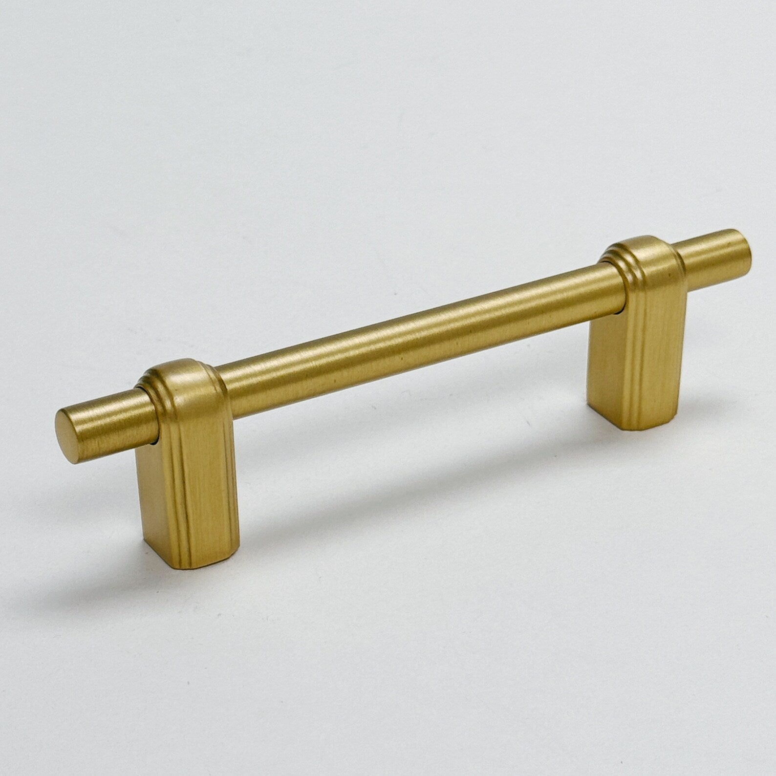 Satin Brass "Elliott" Drawer Pulls and Cabinet Knobs - Forge Hardware Studio