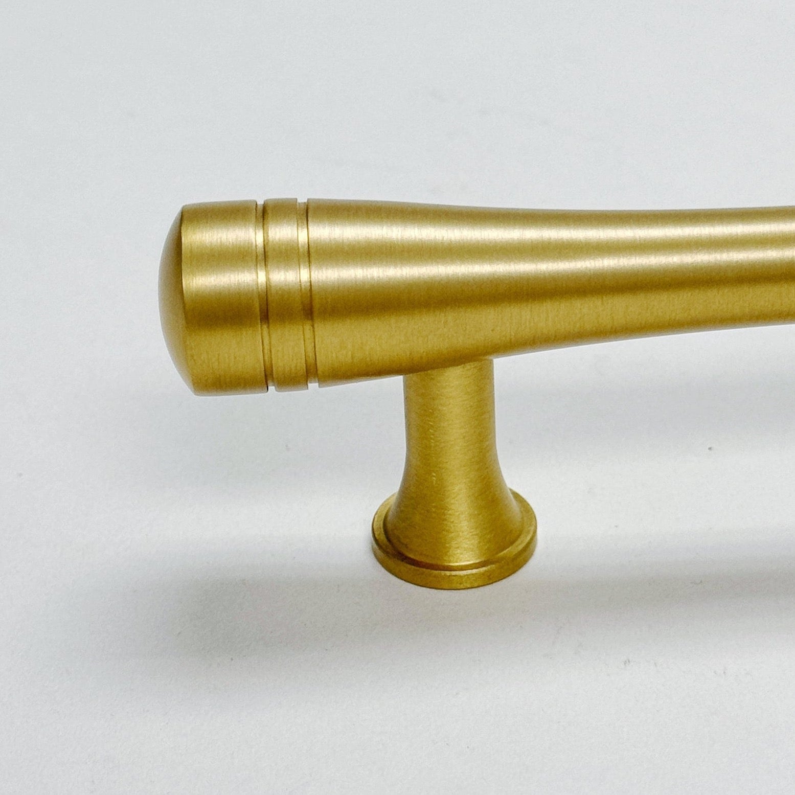 Satin Brass "Julien" Cabinet Knob and Drawer Pulls - Forge Hardware Studio