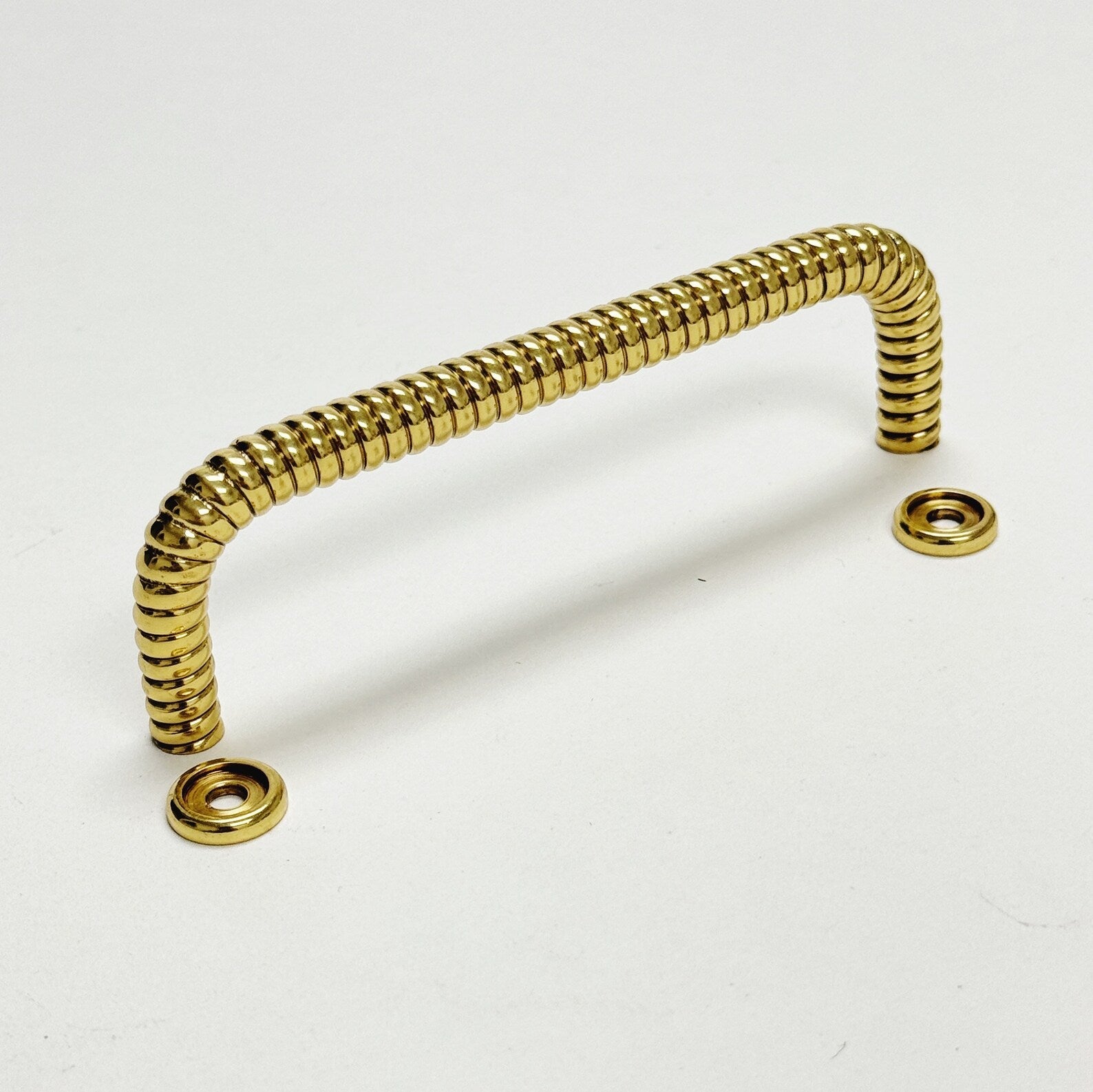 Polished Brass "Rope" Drawer Pull - Industry Hardware