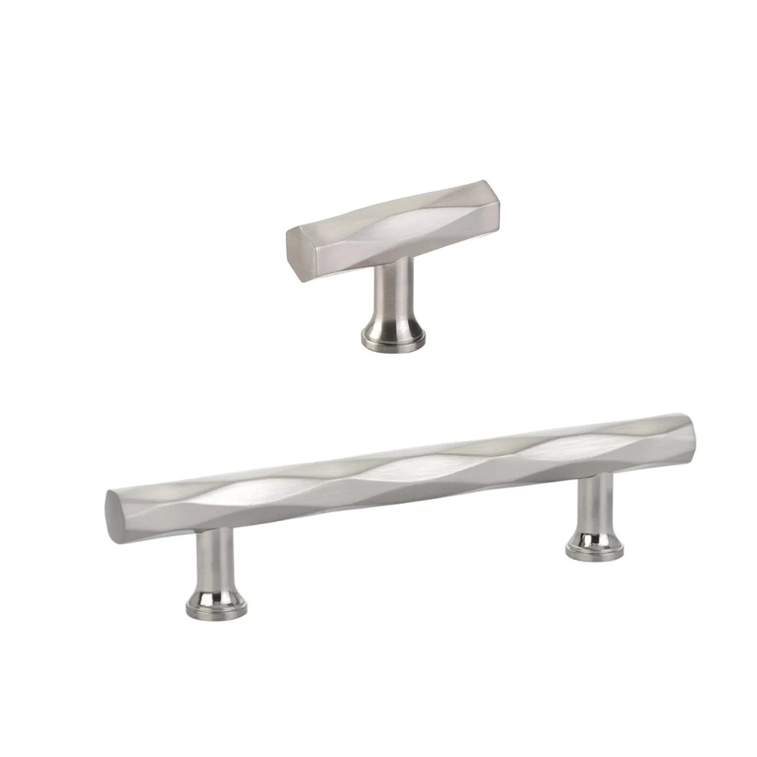 "American Designer" T-Bar Drawer Pulls in Satin Nickel | Pulls