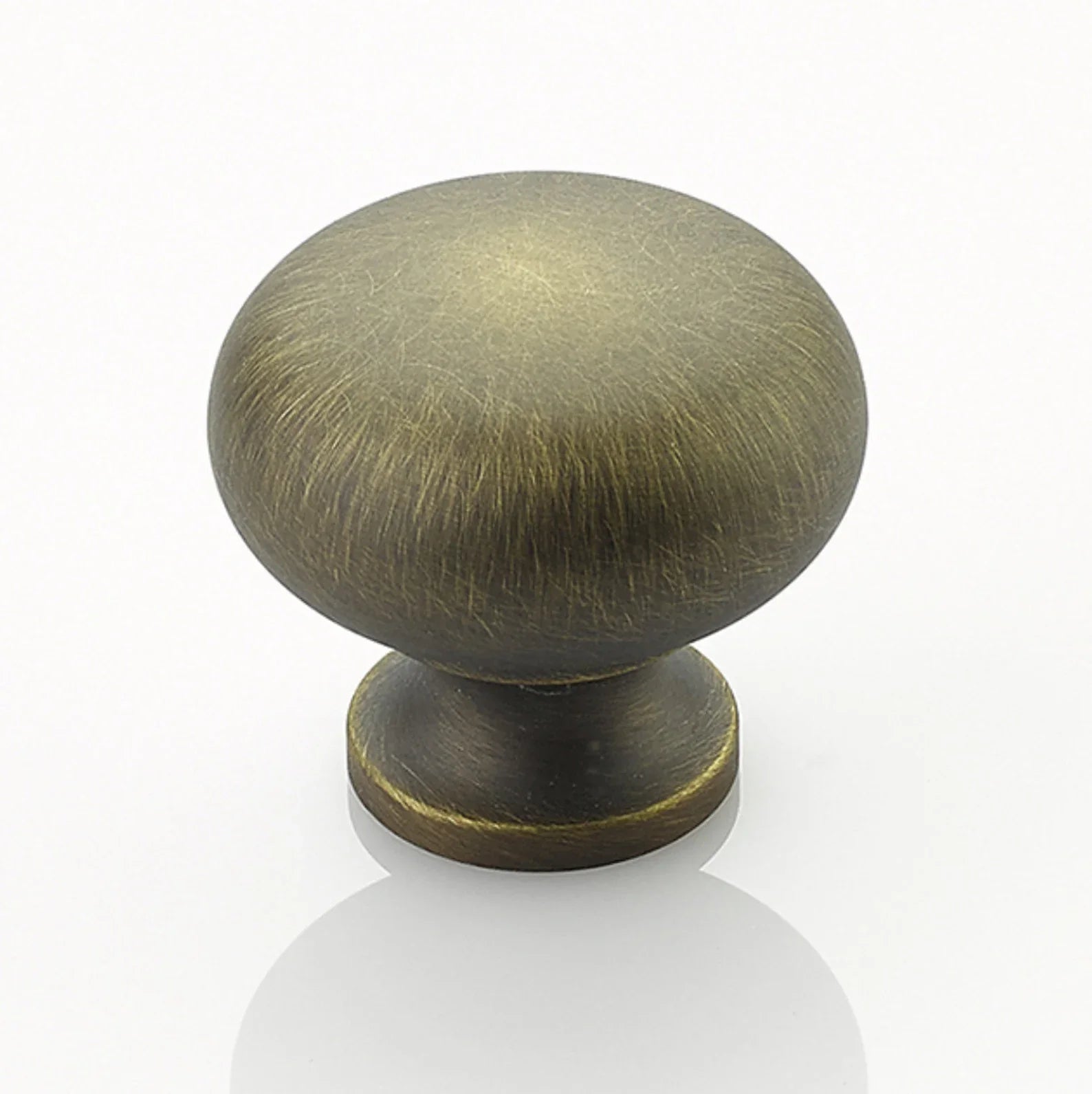 Traditional "Joy" Drawer Pulls in Satin Antique Brass - Forge Hardware Studio