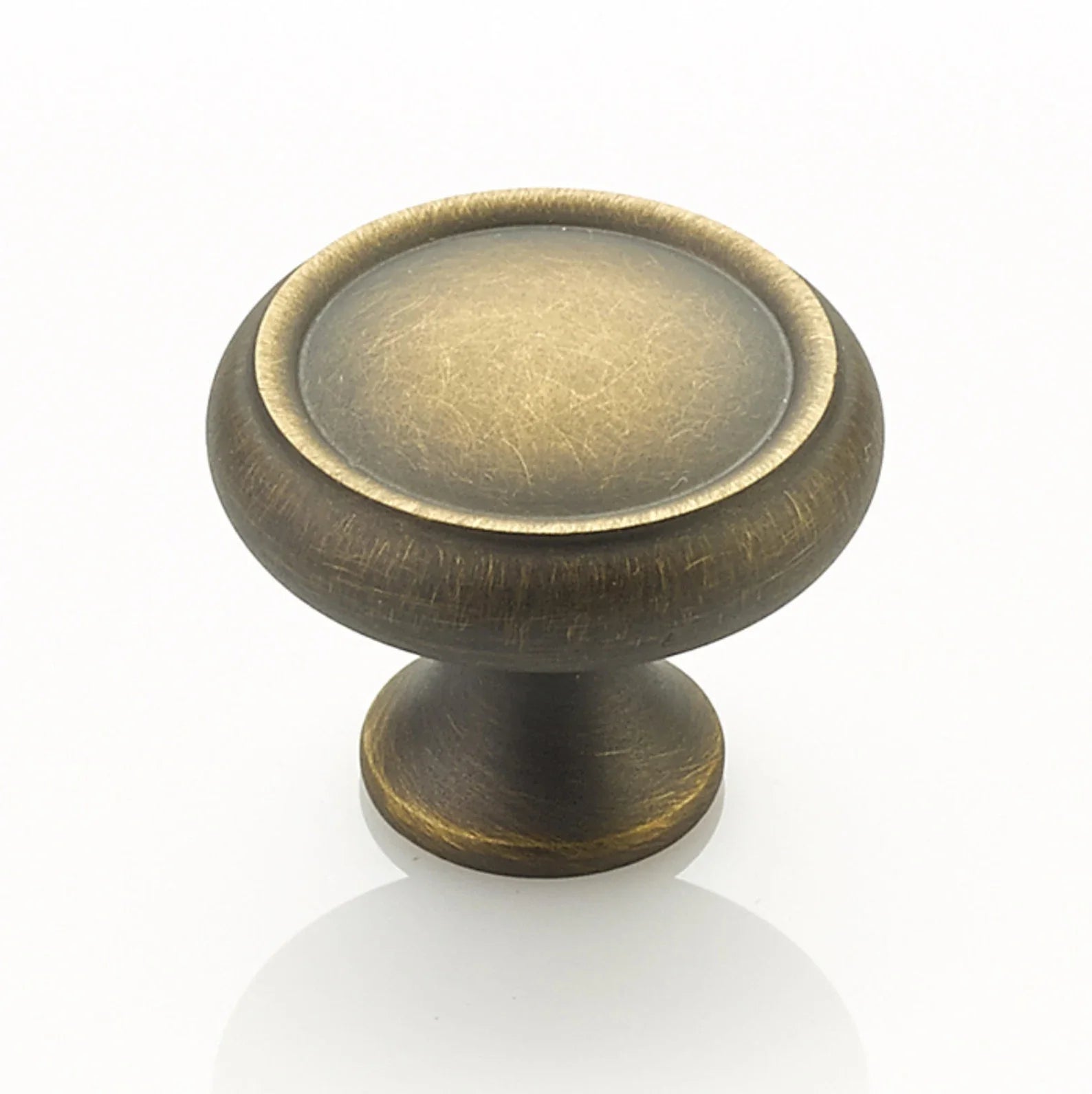 Traditional "Joy" Drawer Pulls in Satin Antique Brass - Forge Hardware Studio