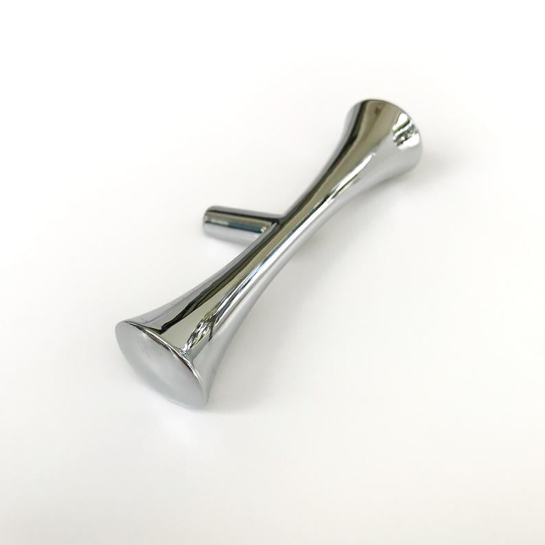 Mid-Century "MCM 01" Modern Knob - Polished Chrome Cabinet Pull - Brass Cabinet Hardware 