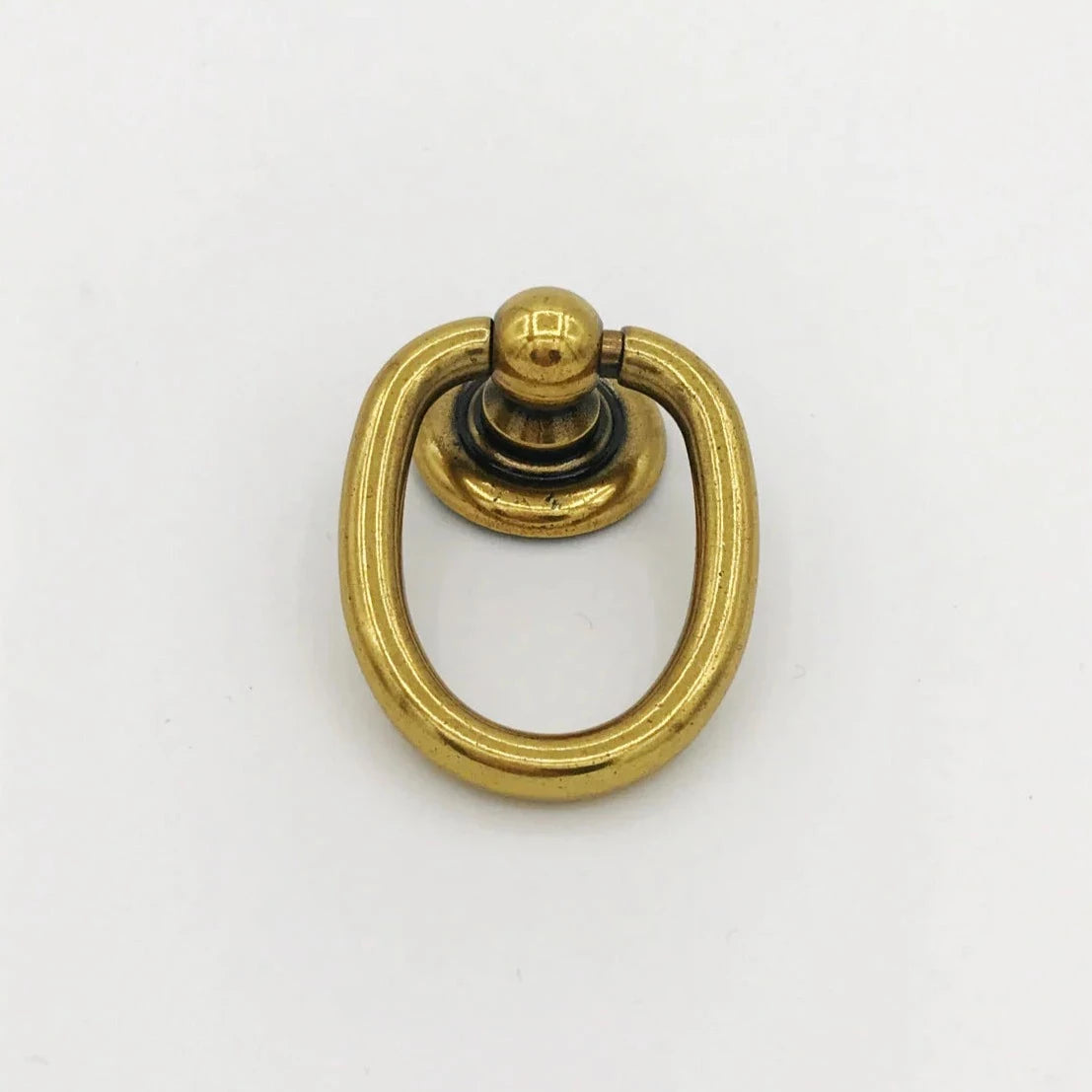 Brass Ring Pulls "Oval" Hardware Cabinet Pull Drawer Pull - Industry Hardware