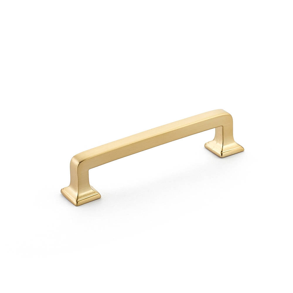 Menlo Park Brass Cabinet Drawer Pulls - Kitchen Drawer Handles - Brass Cabinet Hardware 