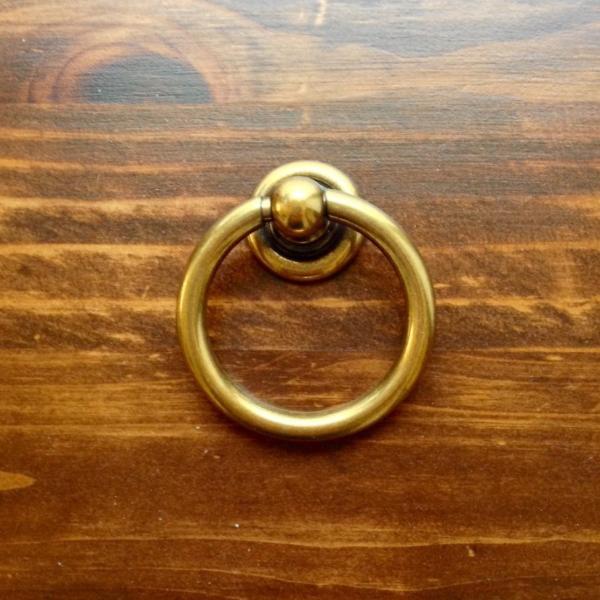 Plain Brass Ring Pulls Hardware Cabinet Pull Drawer Pull | Pulls