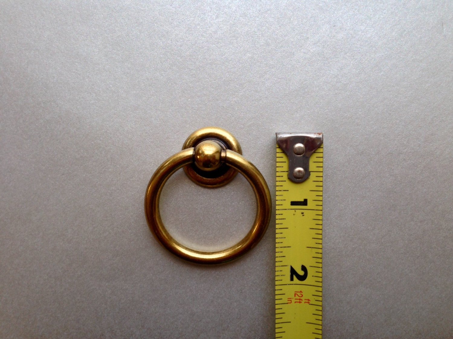 Plain Brass Ring Pulls Hardware Cabinet Pull Drawer Pull | Pulls