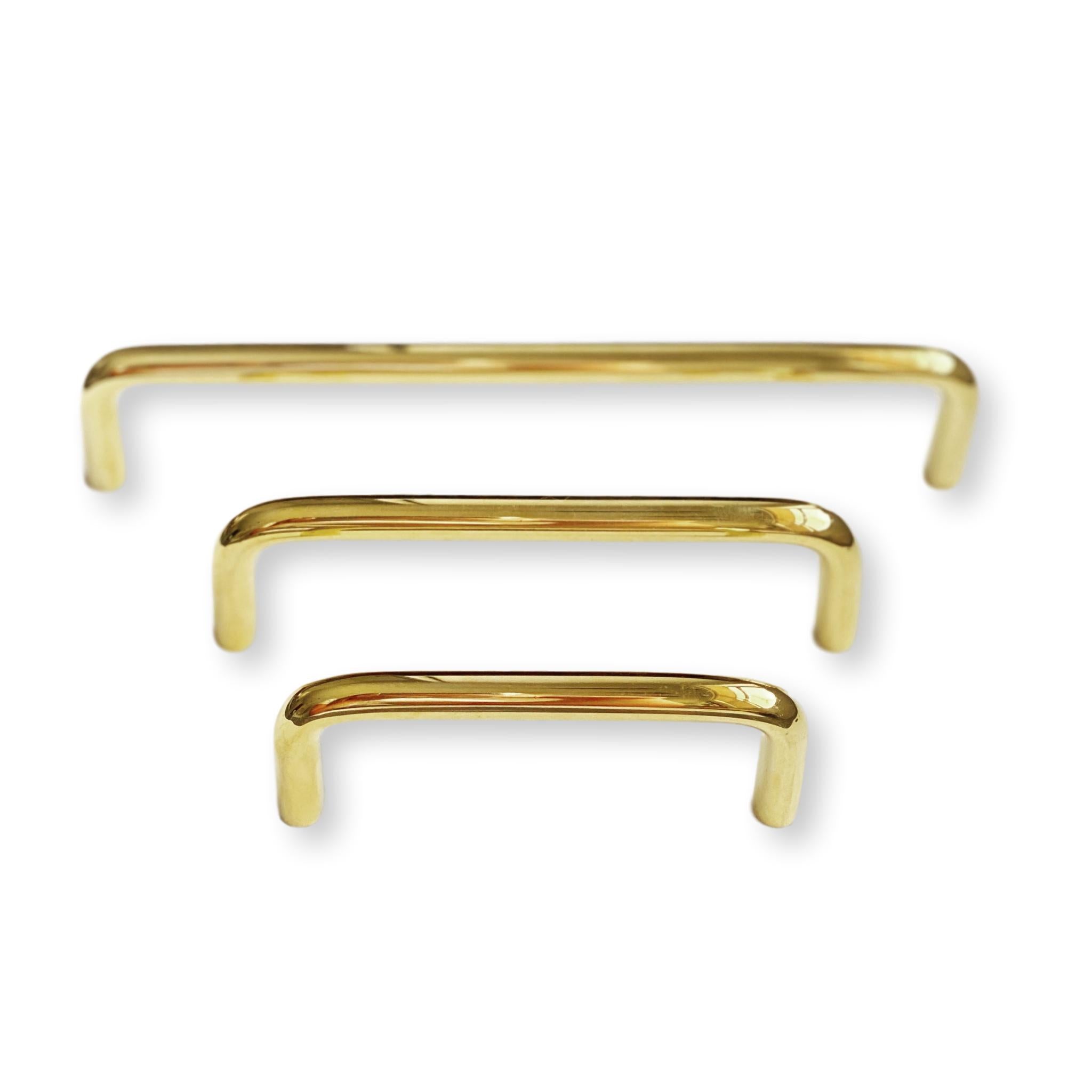 Polished Brass "Wire" Drawer Pulls - Cabinet Handles | Drawer Pull
