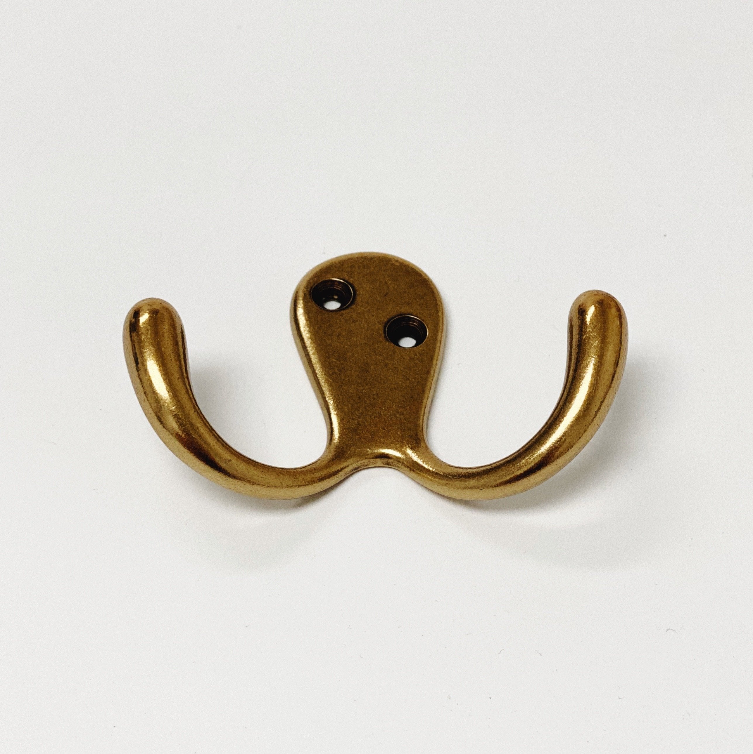 Antique Brass "Capri" Medium Modern Wall Hat and Coat Hook | Hook