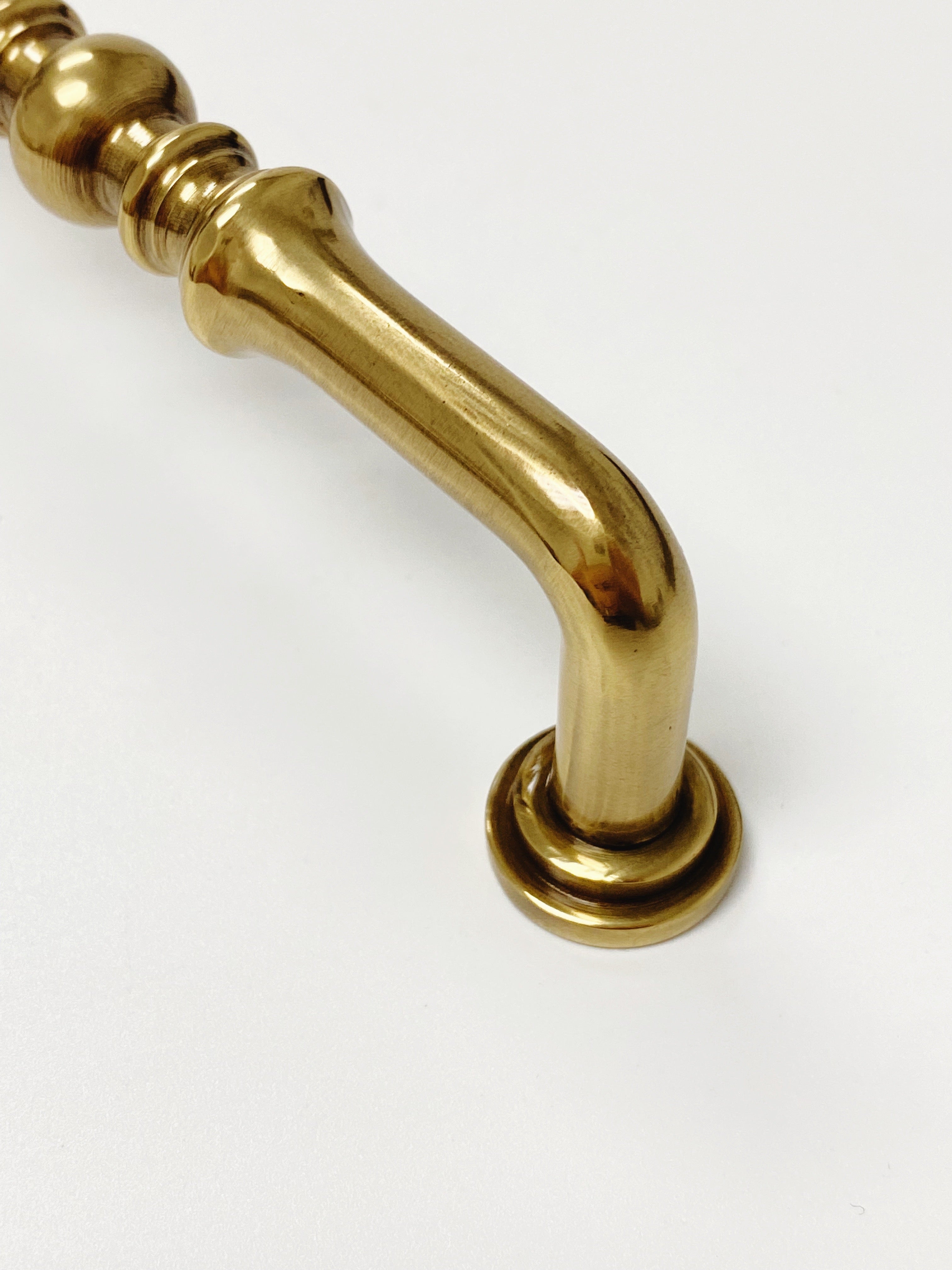 French Brass "Heritage" Cabinet Drawer Pull - Kitchen Drawer Handle - Forge Hardware Studio