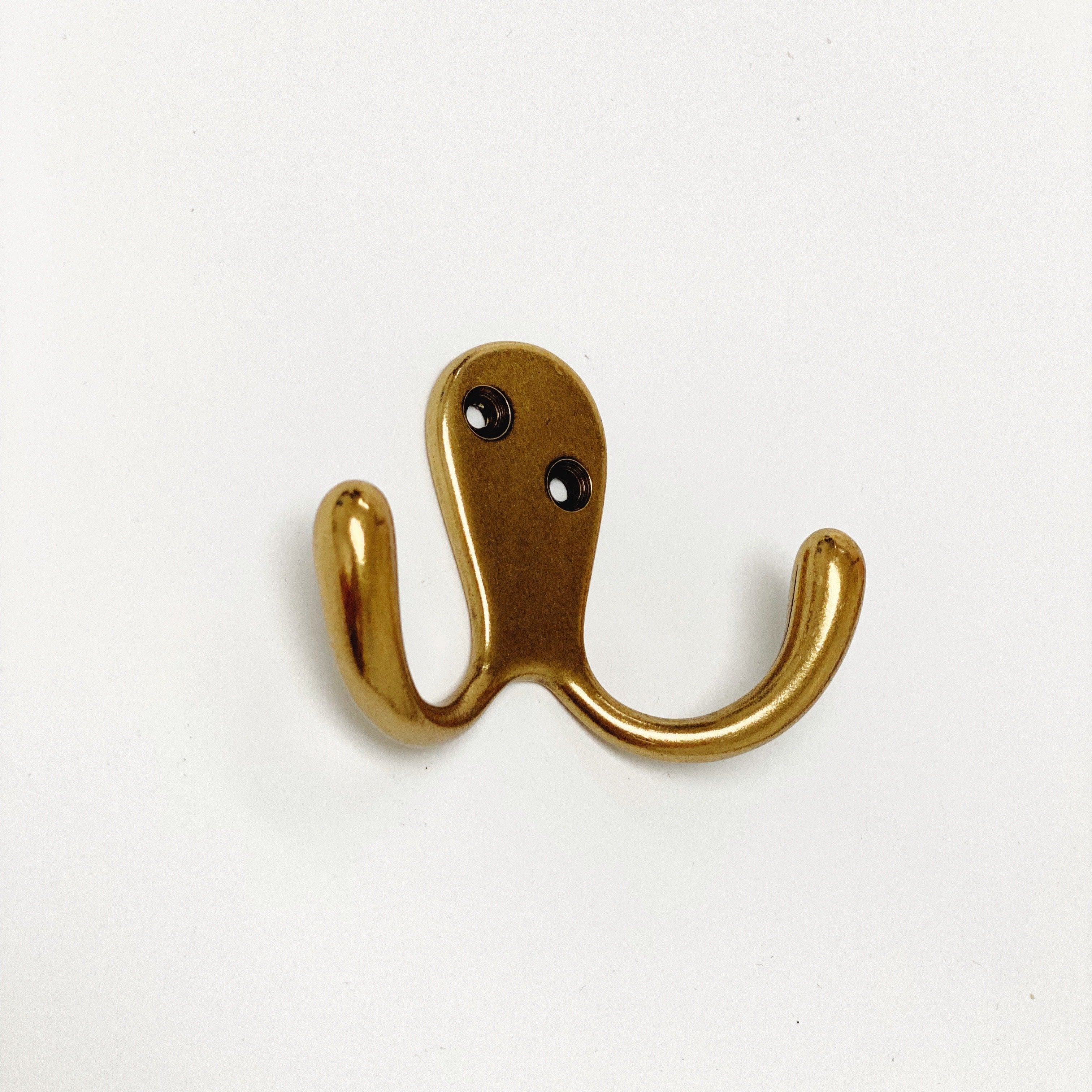 Antique Brass "Capri" Medium Modern Wall Hat and Coat Hook | Hook