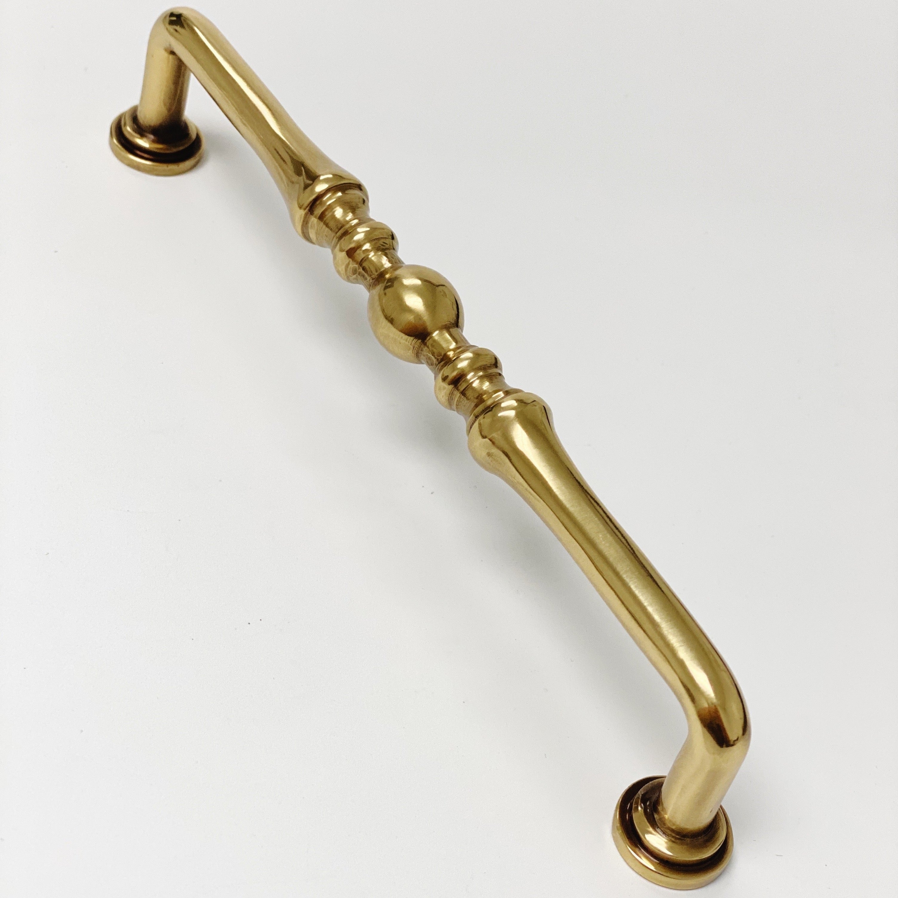 French Brass "Heritage" Cabinet Drawer Pull - Kitchen Drawer Handle - Forge Hardware Studio