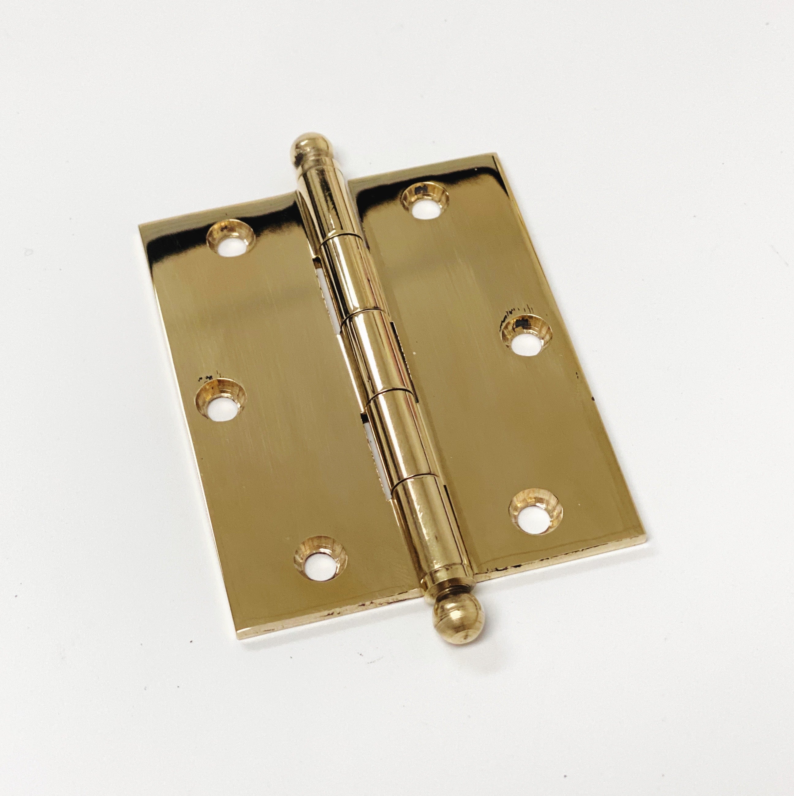 Unlacquered Brass "Eloise" Kitchen Cabinet Hinge | Pulls