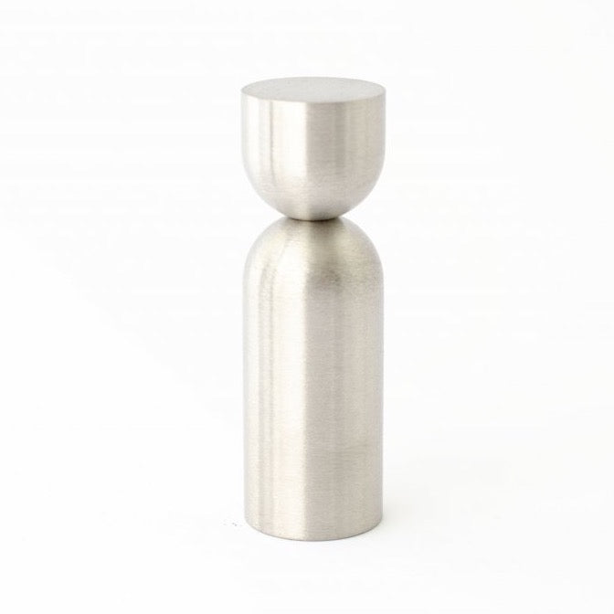 Brushed Nickel "Pedestal Cup" Round Wall Hook
