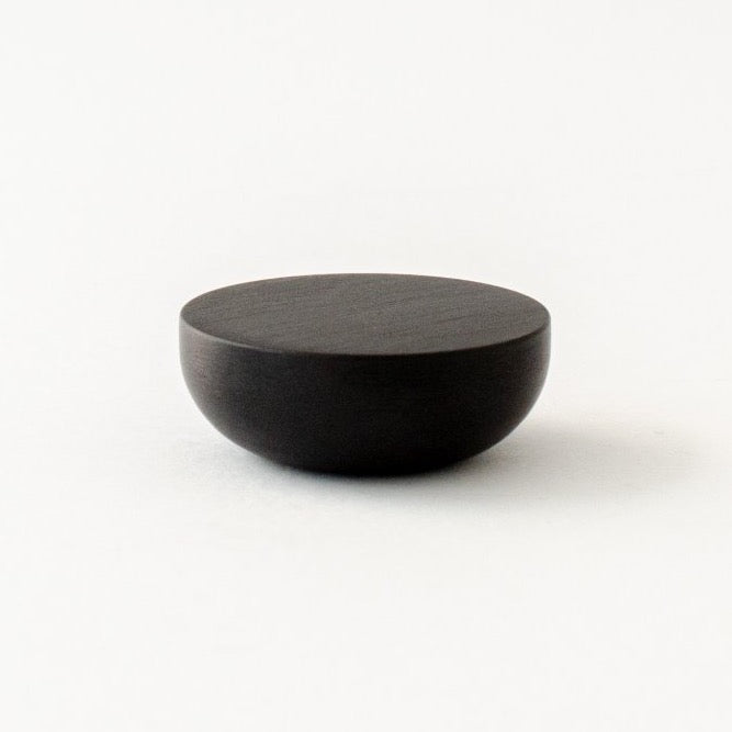 Matte Black "Bowl" Modern Round Cabinet Knob