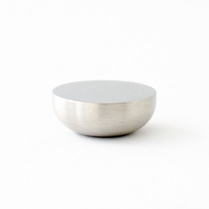 Brushed Nickel "Bowl" Modern Round Cabinet Knob