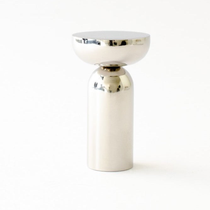 Polished Nickel "Pedestal Bowl" Round Wall Hook