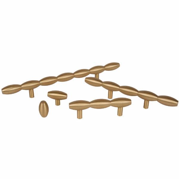 Lew's Hardware Brushed Brass Barrel Series | Knobs