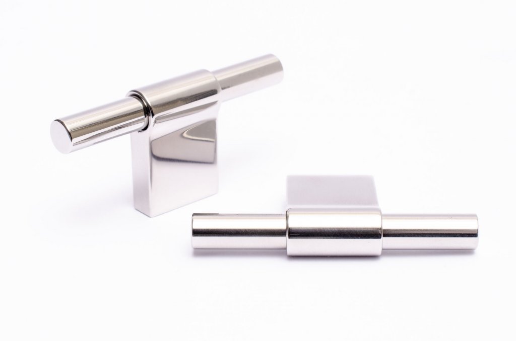 Line Polished Stainless Steel Cabinet Knobs and Drawer Pulls | Pulls