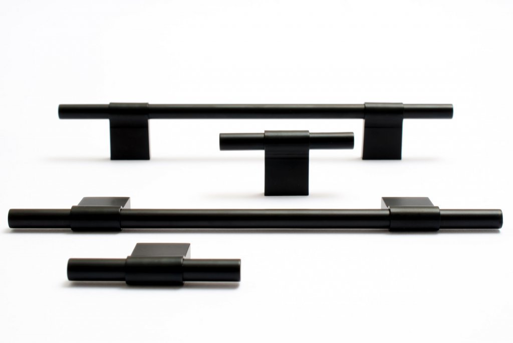 Line Matte Black Cabinet Knobs and Drawer Pulls | Pulls