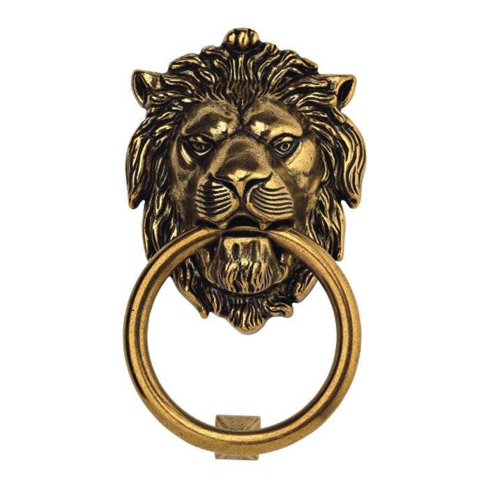 Brass Lionhead Door Knocker - Holiday Gift