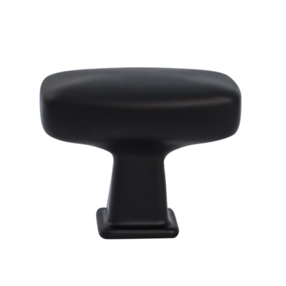 Kelly No.1 Matte Black Cabinet Knobs and Drawer Pulls - Forge Hardware Studio