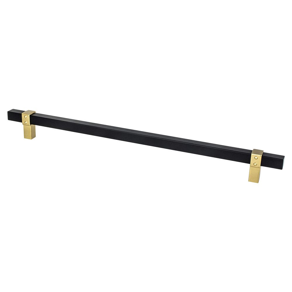 Brushed Gold and Black "Rio" Dual-Finish Cabinet Knob and Drawer Pulls - Forge Hardware Studio