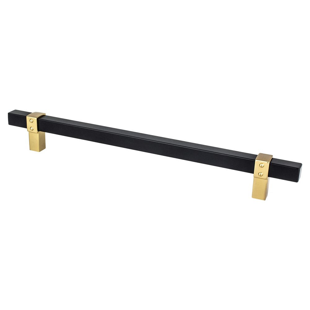 Brushed Gold and Black "Rio" Dual-Finish Cabinet Knob and Drawer Pulls - Forge Hardware Studio