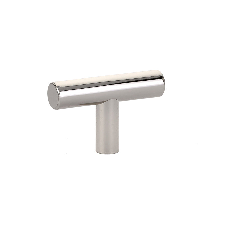 T-Bar "European" Polished Nickel Cabinet Knobs and Pulls - Industry Hardware